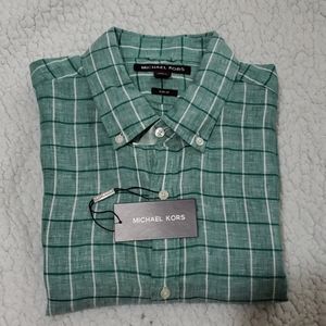 NWT Michael Kors Men's Shirt long sleeve size XL